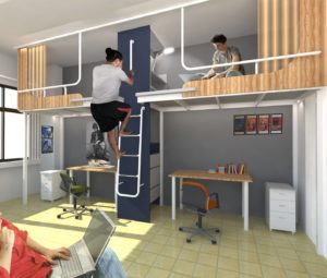 Chenggong university dorms by Halchitect